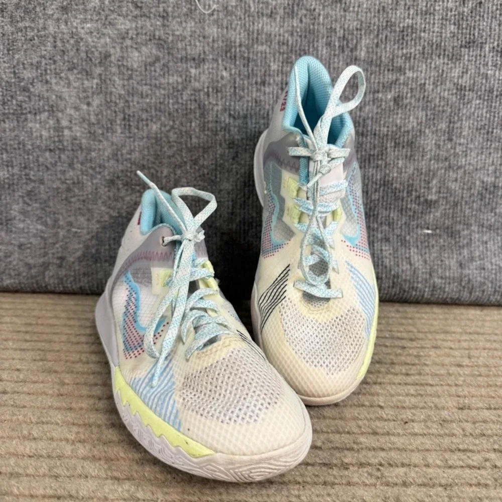 Nike Kyrie Flytrap 4 Basketball Shoes White Blue Citron Women 5